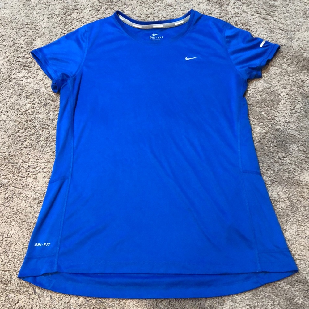 True Blue Nike woman’s workout tee